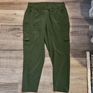 Athleta Olive Green Cargo City Pants